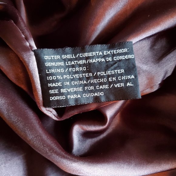 Jacqueline Ferrar Women's Brown Leather Coat with Hood & Tie Waist, Size XL Good - Picture 5 of 14